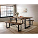 Dulce Walnut Bench - LATIN HOME FURNITURE - (POMONA,CA)