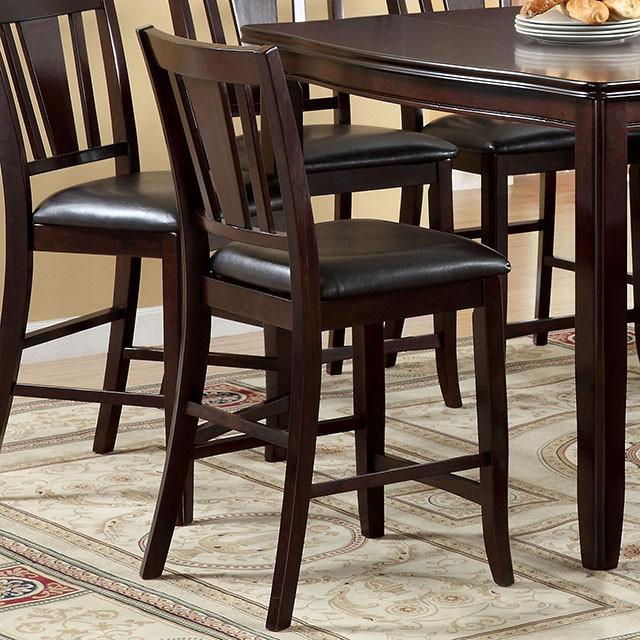 Edgewood II Espresso Counter Ht. Chair (2/CTN) - LATIN HOME FURNITURE - (POMONA,CA)