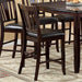 Edgewood II Espresso Counter Ht. Chair (2/CTN) - LATIN HOME FURNITURE - (POMONA,CA)