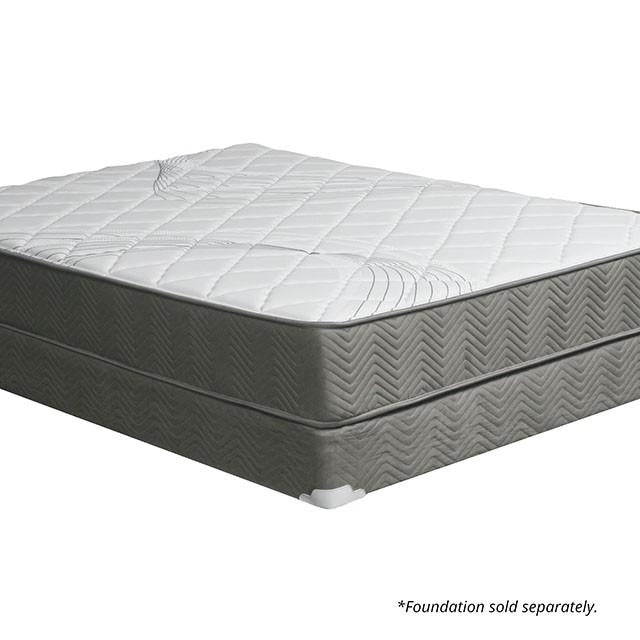 EDREA White/Gray 10" Tight Top Pocket Coil, Full - LATIN HOME FURNITURE - (POMONA,CA)