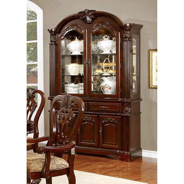 ELANA Brown Cherry Dining Table w/ 18" Butterfly Leaf - LATIN HOME FURNITURE - (POMONA,CA)