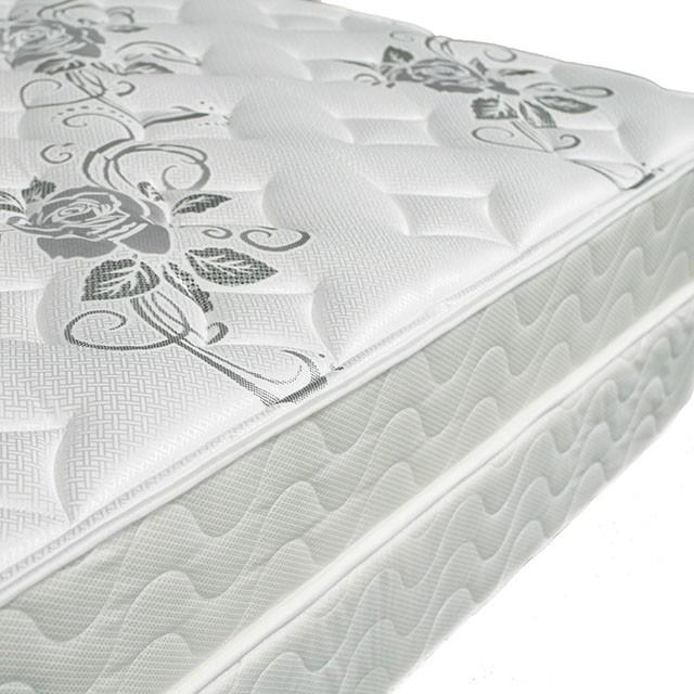 ELBERTYNA White 8" Tight Top Mattress, Full - LATIN HOME FURNITURE - (POMONA,CA)