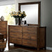 ELKTON Oak Mirror - LATIN HOME FURNITURE - (POMONA,CA)
