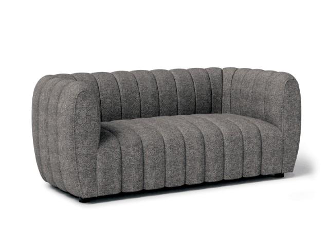 AVERSA Loveseat, Black, Gray, & White - LATIN HOME FURNITURE - (POMONA,CA)