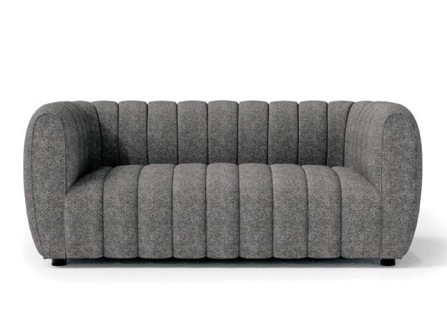 AVERSA Loveseat, Black, Gray, & White - LATIN HOME FURNITURE - (POMONA,CA)