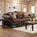ELPIS Brown/Espresso Sofa - LATIN HOME FURNITURE - (POMONA,CA)