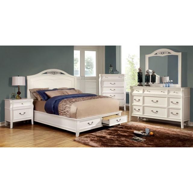 Elvas E.King Bed - LATIN HOME FURNITURE - (POMONA,CA)