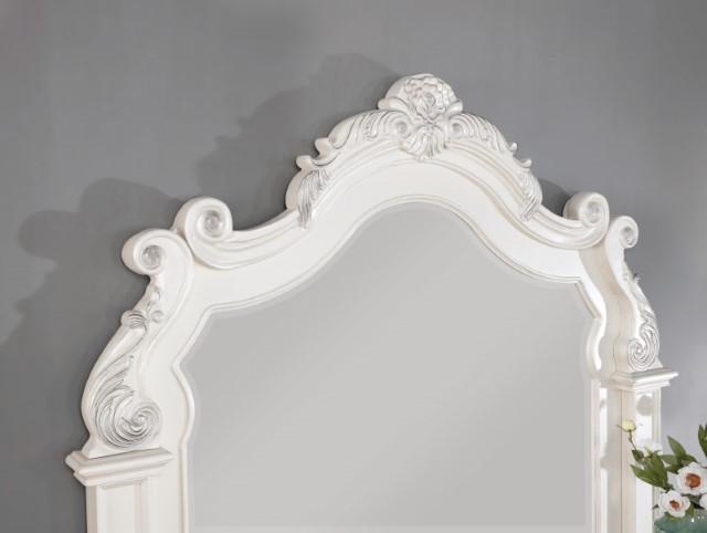 ESPARANZA Mirror, Pearl White - LATIN HOME FURNITURE - (POMONA,CA)
