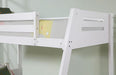 Emilee Twin/Full Bunk Bed White, Grey, Espresso, & Black - LATIN HOME FURNITURE - (POMONA,CA)