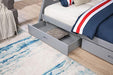Emilee Twin/Full Bunk Bed White, Grey, Espresso, & Black - LATIN HOME FURNITURE - (POMONA,CA)