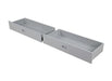 Emilee Twin/Full Bunk Bed White, Grey, Espresso, & Black - LATIN HOME FURNITURE - (POMONA,CA)