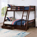 Emilee Twin/Full Bunk Bed White, Grey, Espresso, & Black - LATIN HOME FURNITURE - (POMONA,CA)