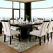 Evangeline Black/Beige Dining Table - LATIN HOME FURNITURE - (POMONA,CA)