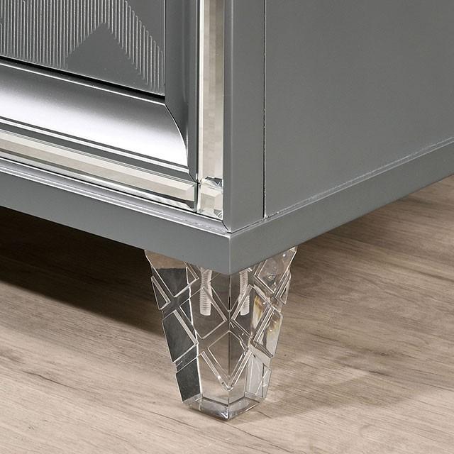 EMMELINE Night Stand w/ USB Outlet - LATIN HOME FURNITURE - (POMONA,CA)