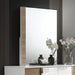 ERLANGEN Mirror, White/Natural - LATIN HOME FURNITURE - (POMONA,CA)