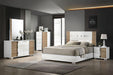 ERLANGEN Mirror, White/Natural - LATIN HOME FURNITURE - (POMONA,CA)