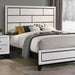Errico Bed Grey & White - LATIN HOME FURNITURE - (POMONA,CA)