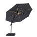 Nuti 10 Ft Round Umbrella w/ LED Light + 37" Large Base - LATIN HOME FURNITURE - (POMONA,CA)