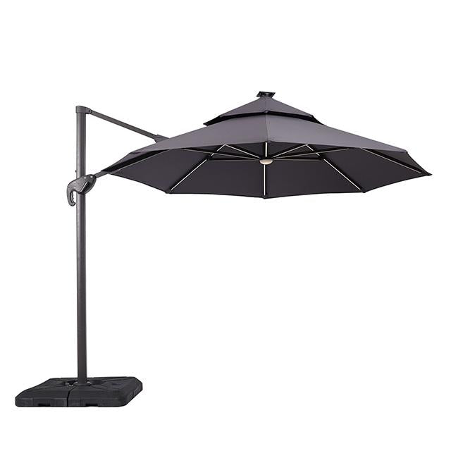 Xico 8 Ft Square Umbrella w/ Double Top w/ LED Light + 37" Large Base - LATIN HOME FURNITURE - (POMONA,CA)