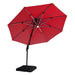 Fera 10 Ft Round Umbrella w/ LED Bulb + 37" Large Base - LATIN HOME FURNITURE - (POMONA,CA)