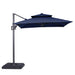 Fida 8 Ft Square Umbrella w/ Double Top + 37" Large Base - LATIN HOME FURNITURE - (POMONA,CA)