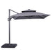 Fida 8 Ft Square Umbrella w/ Double Top + 37" Large Base - LATIN HOME FURNITURE - (POMONA,CA)