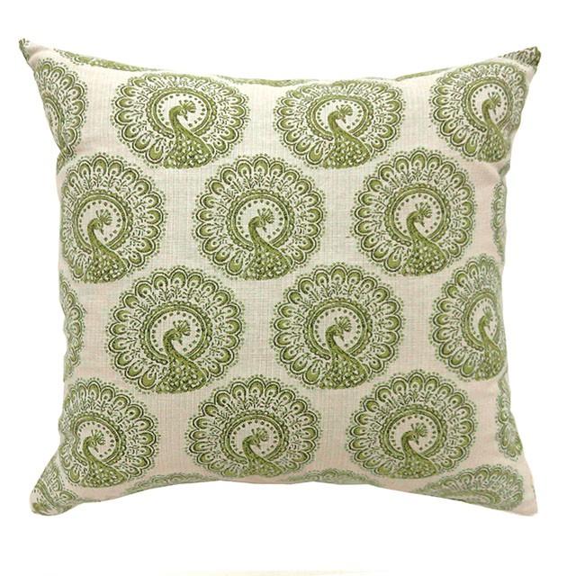 FIFI 22" X 22" Pillow, Green (2/CTN) - LATIN HOME FURNITURE - (POMONA,CA)