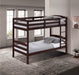 Finsbury Twin Twin Bunk Bed Espresso, Grey & White - LATIN HOME FURNITURE - (POMONA,CA)