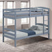 Finsbury Twin Twin Bunk Bed Espresso, Grey & White - LATIN HOME FURNITURE - (POMONA,CA)