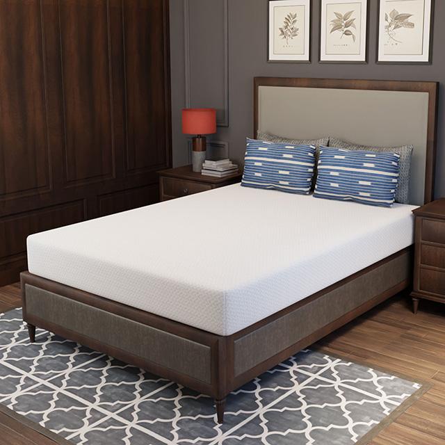 Forsythia 8" Full Green Tea Gel Memory Foam - LATIN HOME FURNITURE - (POMONA,CA)