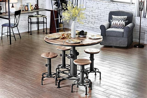 Foskey Antique Black Dining Table - LATIN HOME FURNITURE - (POMONA,CA)