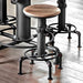 Foskey Antique Black Counter Ht. Chair (2/CTN) - LATIN HOME FURNITURE - (POMONA,CA)