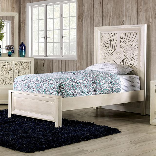 Geneva Full & Twin Bed - LATIN HOME FURNITURE - (POMONA,CA)