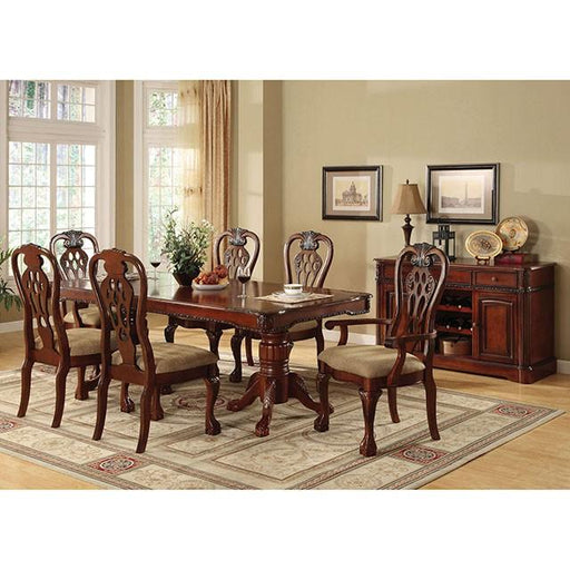 GEORGETOWN Antique Cherry Dining Table w/ Double Pedestals - LATIN HOME FURNITURE - (POMONA,CA)