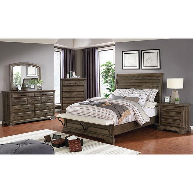 Gilbert Cal.King & Queen Bed - LATIN HOME FURNITURE - (POMONA,CA)