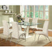 Glenview White/Chrome Dining Table - LATIN HOME FURNITURE - (POMONA,CA)