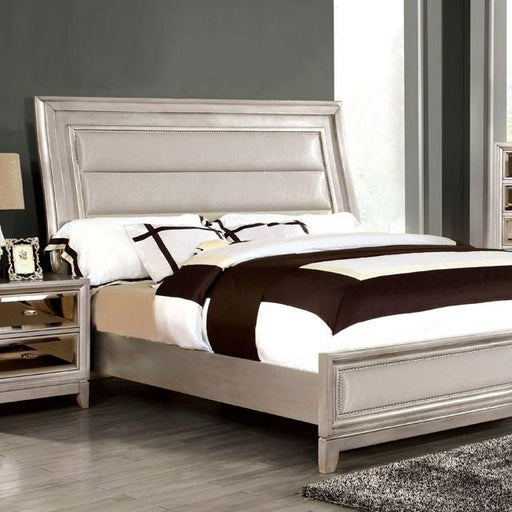 Golva Bed Beige & Black - LATIN HOME FURNITURE - (POMONA,CA)