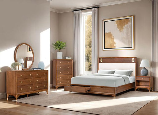 Hepburne E.King & Queen Bed With Storage & Without Storage - LATIN HOME FURNITURE - (POMONA,CA)