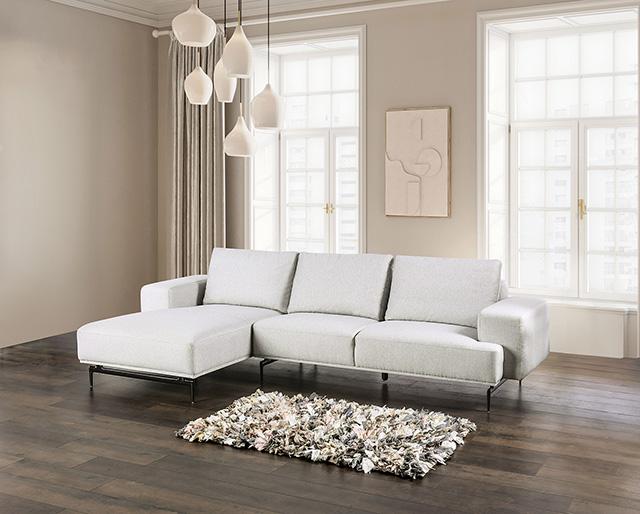Baerum Sectional, Left & Right Chaise Beige & Gray - LATIN HOME FURNITURE - (POMONA,CA)