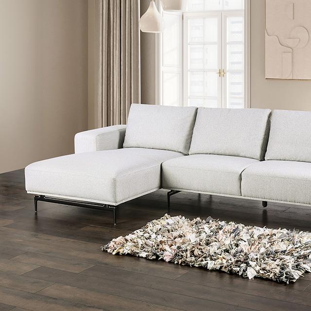 Baerum Sectional, Left & Right Chaise Beige & Gray - LATIN HOME FURNITURE - (POMONA,CA)