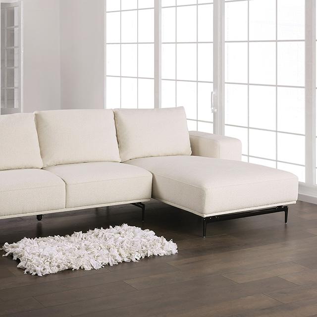 Baerum Sectional, Left & Right Chaise Beige & Gray - LATIN HOME FURNITURE - (POMONA,CA)