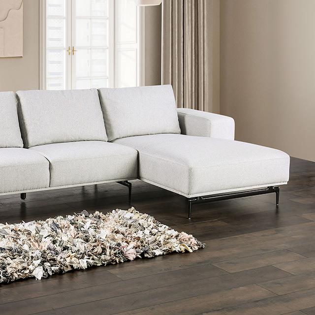 Baerum Sectional, Left & Right Chaise Beige & Gray - LATIN HOME FURNITURE - (POMONA,CA)