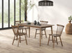 Beale Dining Table Walnut & Black - LATIN HOME FURNITURE - (POMONA,CA)