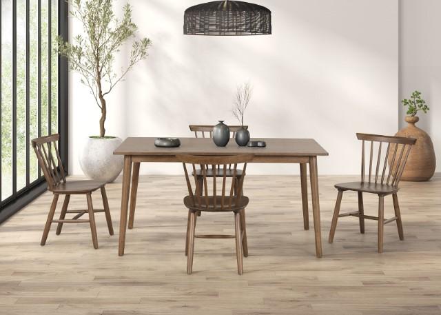 Beale Dining Table Walnut & Black - LATIN HOME FURNITURE - (POMONA,CA)