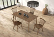 Beale Dining Table Walnut & Black - LATIN HOME FURNITURE - (POMONA,CA)