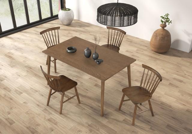 Beale Dining Table Walnut & Black - LATIN HOME FURNITURE - (POMONA,CA)