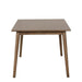 Beale Dining Table Walnut & Black - LATIN HOME FURNITURE - (POMONA,CA)
