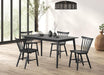 Beale Dining Table Walnut & Black - LATIN HOME FURNITURE - (POMONA,CA)