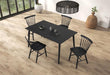 Beale Dining Table Walnut & Black - LATIN HOME FURNITURE - (POMONA,CA)