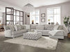 HERMISTON Ottoman, Gray - LATIN HOME FURNITURE - (POMONA,CA)
